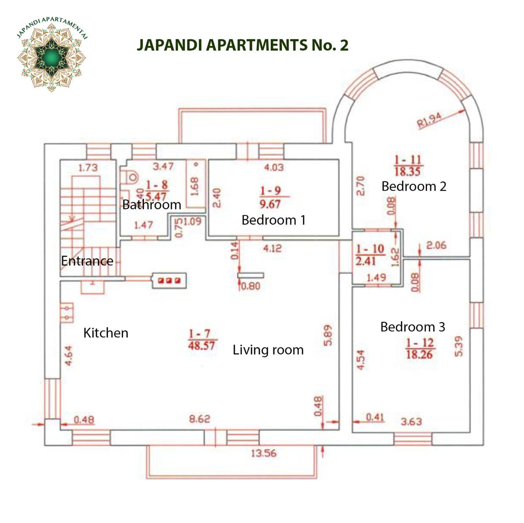 Japandi Apartamentai カウナス エクステリア 写真
